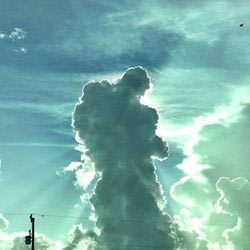 'God' and Angel in Photograph of Clouds Over Cape Coral, Florida