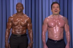 Terry Crews, Jimmy Fallon Flex Their Pecs to the Beat in ‘Nip Sync Duet’ (Video)