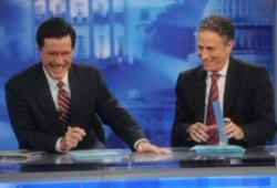 Jon Stewart Kvells Over Stephen Colbert’s Move To CBS