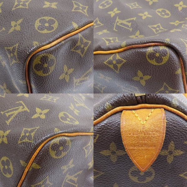 【二手名牌BRAND OFF】LOUIS VUITTON LV 路易威登 棕色 原花 PVC塗層帆布 Speedy 35 手提包 M41524 product thumbnail 9