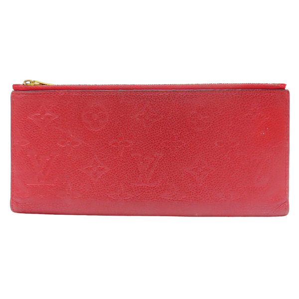 【二手名牌BRAND OFF】LOUIS VUITTON LV 路易威登【再降價】紅色 Empleinte皮革 對折 Adele 長夾 M62529