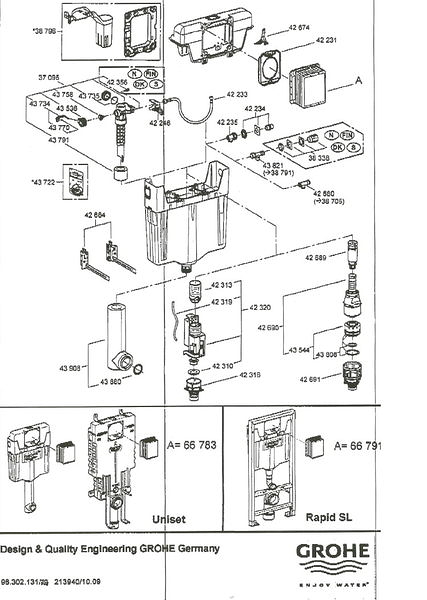 【麗室衛浴】德國 GROHE DAL 水箱零件總覽目錄