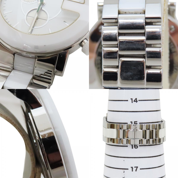 【二手名牌BRAND OFF】GUCCI 古馳 G-Chrono 白色陶瓷 不鏽鋼 石英腕錶 YA101345 product thumbnail 10