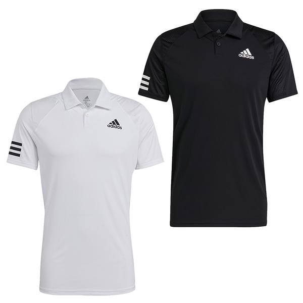 【現貨】Adidas 男裝 短袖上衣 POLO衫 慢跑 訓練 透氣 排汗 白/黑【運動世界】GL5416/GL5421 product thumbnail 2