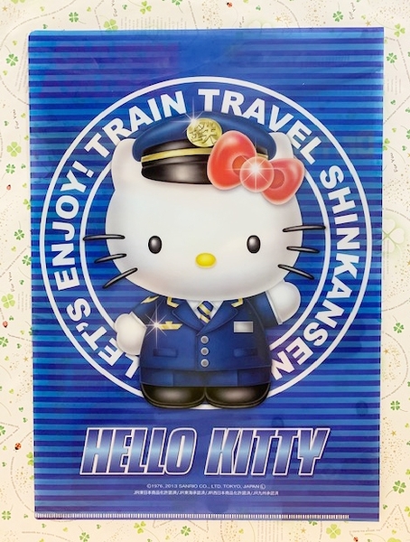 【震撼精品百貨】Hello Kitty 凱蒂貓~三麗鷗 KITTY 日本A4文件夾/資料夾-日本地鐵#32230