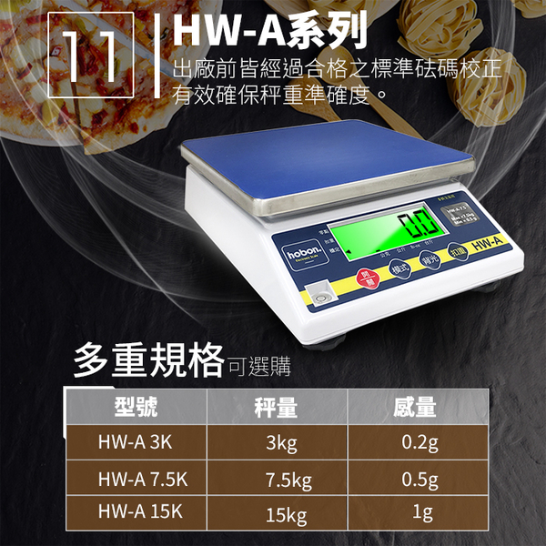 hobon 電子秤 HW-A 1750小型計重秤 內建蓄電池 product thumbnail 7
