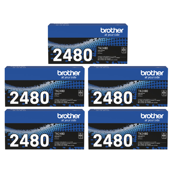 Brother TN-2480 原廠高容量黑色碳粉匣 5支 MFCL2770DW MFCL2715DW HLL2375DW MFCL2750DW product thumbnail 2