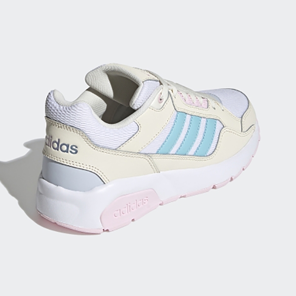 ADIDAS NEO RUN9TIS 女鞋 休閒 網布 透氣 反光細節 米 白 藍【運動世界】FZ1459 product thumbnail 4