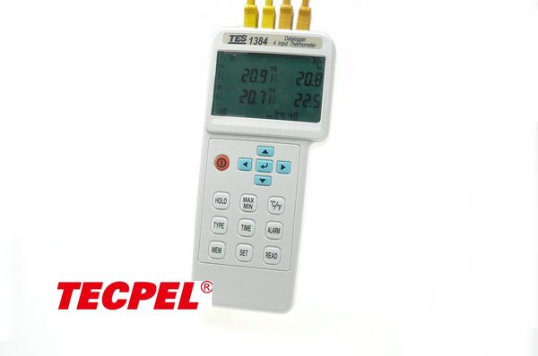 泰菱電子◆四通道溫度計 記錄器 多組溫度計TES泰仕TES-1384 TECPEL product thumbnail 2