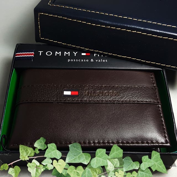【Tommy】Tommy Hilfiger 男皮夾 短夾 牛皮夾 中標設計 多卡夾 獨立卡夾 大鈔夾 品牌盒裝／咖色 product thumbnail 7