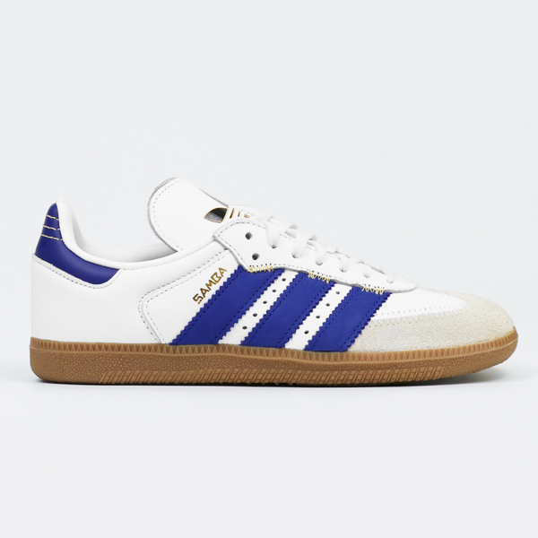 Adidas 男鞋 女鞋 休閒鞋 皮革 麂皮 拼接 SAMBA OG 米藍【運動世界】IF1813 product thumbnail 2