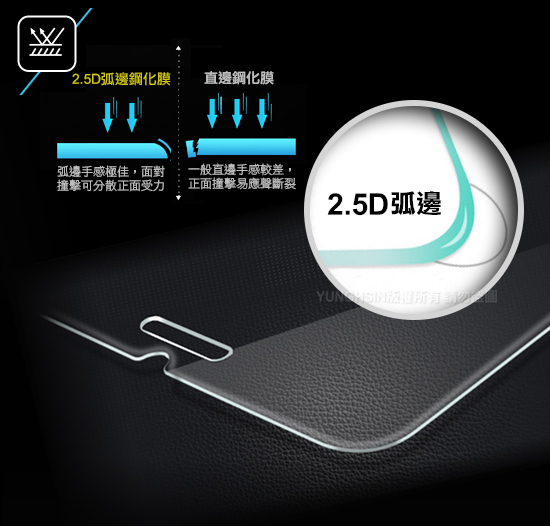 Xmart for Samsung Galaxy A22 5G 薄型9H玻璃保護貼-非滿版 product thumbnail 5