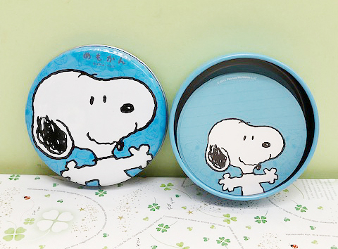 【震撼精品百貨】史奴比Peanuts Snoopy ~SNOOPY 盒裝便條紙-藍圓#15173