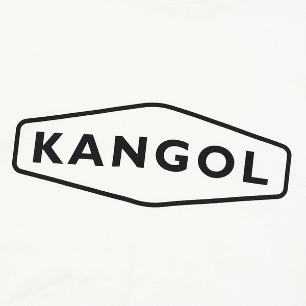 KANGOL 長袖 大學T 白黑 黑框英文 LOGO條紋 鬆緊 中性 6255100200 product thumbnail 3