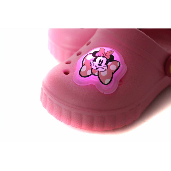 Disney Minnie Mouse 迪士尼 米妮 花園涼鞋 電燈鞋 童鞋 粉紅色 D120415 no085 product thumbnail 4