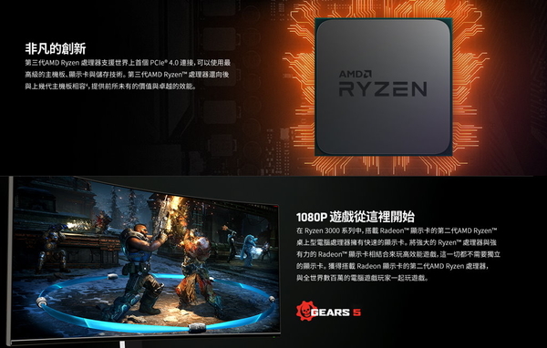 AMD Ryzen™ R9 3900X 3.8GHz 12核心AM4 CPU 中央處理器| CPU中央處理器