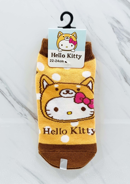 【震撼精品百貨】Hello Kitty 凱蒂貓~台灣授權sanrio三麗鷗 KITTY襪子(22~24CM)狗狗*00613