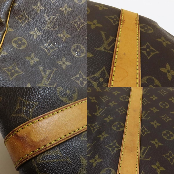 【二手名牌BRAND OFF】LOUIS VUITTON LV 路易威登 棕色 原花 PVC塗層帆布 keepall 45 手提 行李包 M41428 product thumbnail 9