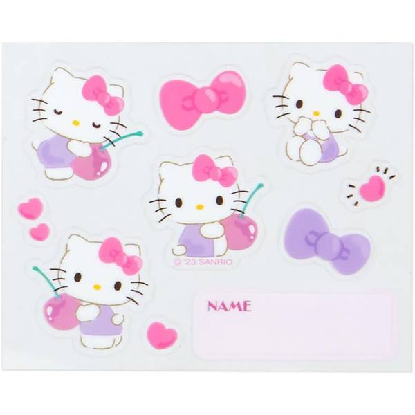 【震撼精品百貨】Hello Kitty 凱蒂貓~日本SANRIO三麗鷗 KITTY兒童透明斜背包附方巾貼紙*07194 product thumbnail 7