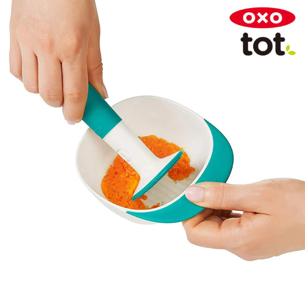 美國 OXO tot 好滋味研磨碗-靚藍綠|副食品研磨 product thumbnail 4