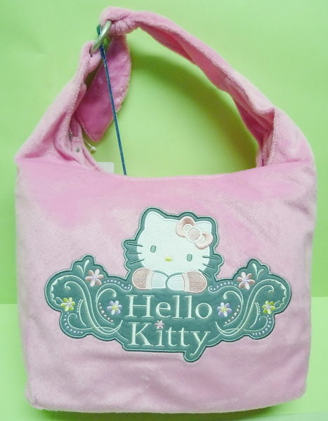 【震撼精品百貨】Hello Kitty 凱蒂貓~KITTY手提袋肩背包斜背包『粉毛』