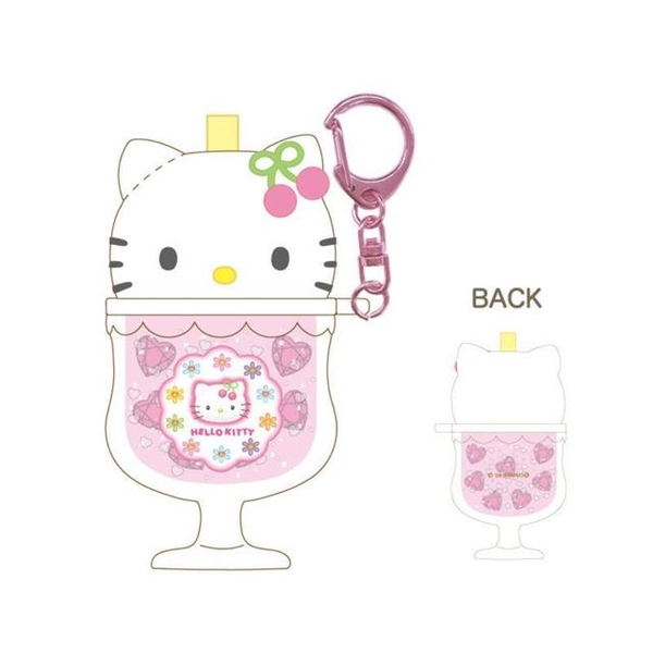 小禮堂 Hello Kitty 壓克力造型鑰匙圈 (90 s漂浮汽水款) product thumbnail 2