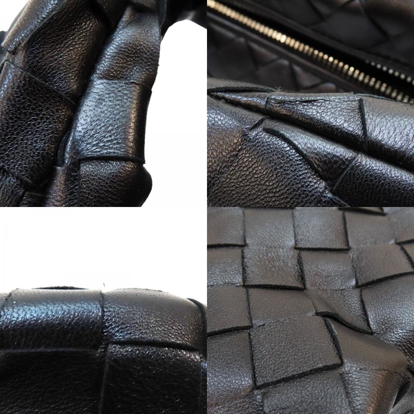 【二手名牌BRAND OFF】BOTTEGA VENETA 寶緹嘉 黑色 羊皮 編織 Mini Jodie 手提包 651876 product thumbnail 10