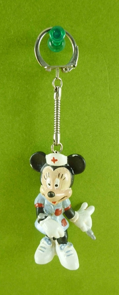 【震撼精品百貨】Micky Mouse_米奇/米妮 ~鎖圈-米妮護士