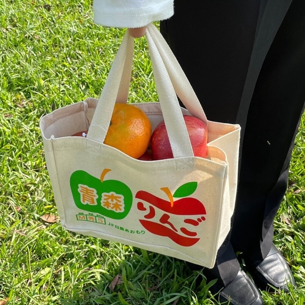 水果系環保購物袋 手提袋 便當袋 野餐袋 橘子 蘋果 蜜桃 草莓 青森蘋果 手提袋 購物袋 便當袋 product thumbnail 8
