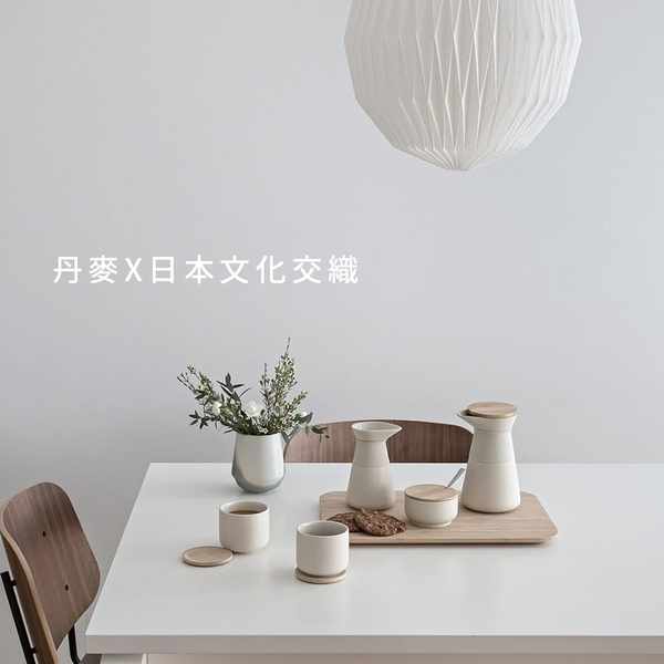 丹麥 Stelton Theo石陶茶杯200ml(附竹杯墊)-白 product thumbnail 4