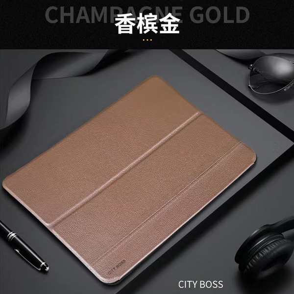 CITY for iPad Pro10.5 2017 / Air3 2019 牛皮帶筆槽側掀三段式磁吸立架 product thumbnail 10