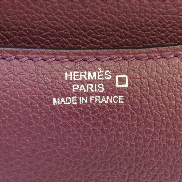 【二手名牌BRAND OFF】HERMES 愛馬仕 紫色 Evercolor皮革 Mini Constance 單肩包 Z刻 product thumbnail 7