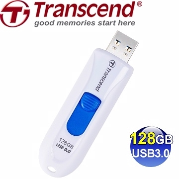 創見 Transcend JF790 128G 白色 USB3.1 無蓋伸縮碟
