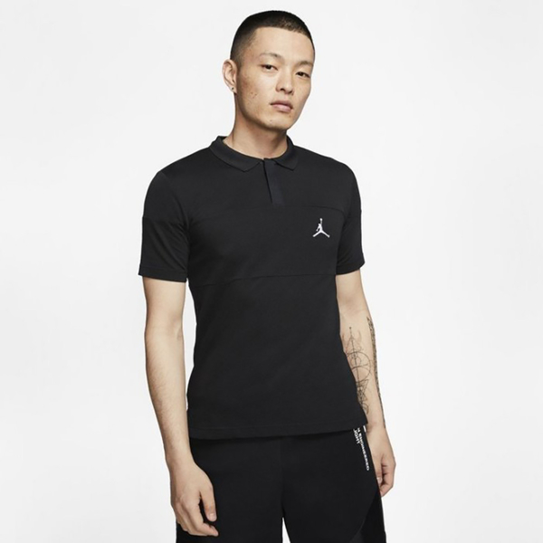 Nike JORDAN 男裝 短袖 POLO 排汗 透氣 休閒 黑【運動世界】CJ4705-010