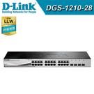【免運費-送終保】D-Link 友訊 DGS-1210-28 24埠 Gigabit 智慧型網管交換器 / 4埠+24埠