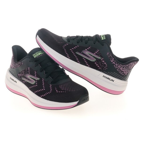 Skechers Go Run Pulse 2.0 慢跑鞋 女 黑紫粉 輕量 健身 運動 129111BKPK product thumbnail 5