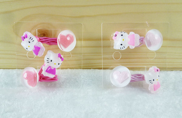 【震撼精品百貨】Hello Kitty 凱蒂貓~髮圈 全身KT透明造型 淺粉/深粉【共2款】