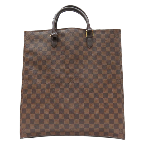 【二手名牌BRAND OFF】LOUIS VUITTON LV 路易威登 棋盤格 PVC塗層帆布 Sac Plat 手提包 N51140