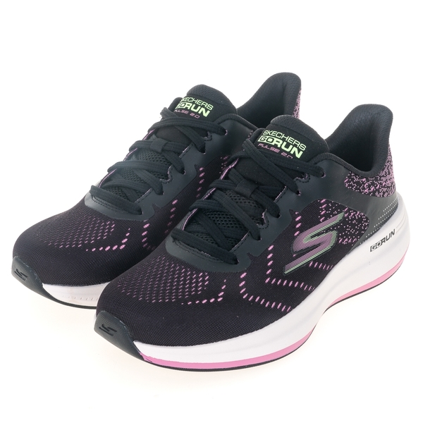 Skechers Go Run Pulse 2.0 慢跑鞋 女 黑紫粉 輕量 健身 運動 129111BKPK product thumbnail 2