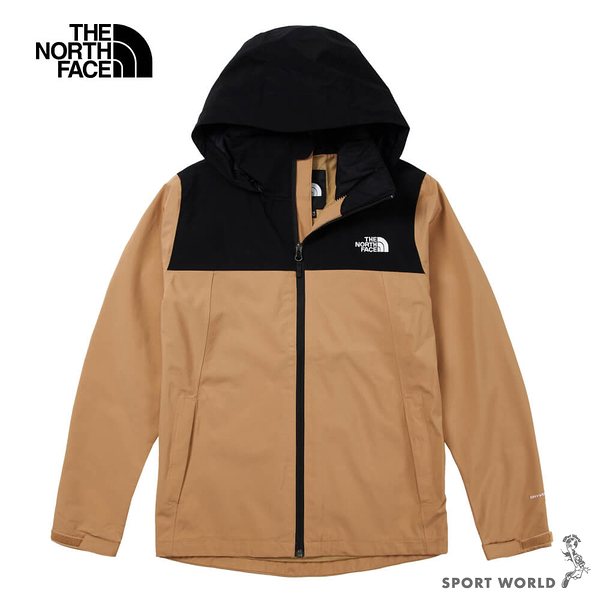 The North Face 北面 女裝 連帽外套 衝鋒衣 防水 棕【運動世界】NF0A7WCKKOM