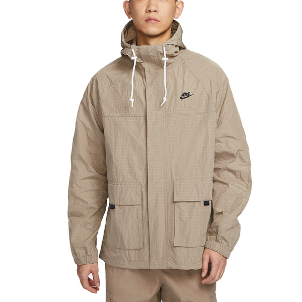 NIKE AS M NK CLUB BANDON JKT 外套 男 風衣外套 口袋 拉鍊外套 卡其 FN3109-247