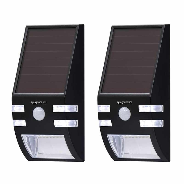 Amazon Basics 太陽能感應器 2入 10個LED 100流明 適用前門 露台 庭院 [2美國直購]