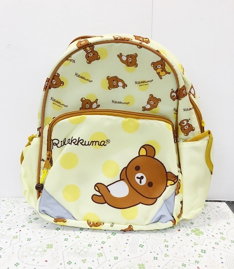 【震撼精品百貨】Rilakkuma San-X 拉拉熊懶懶熊~後背包-黃躺#28093