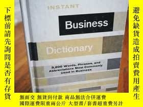 二手書博民逛書店Instant罕見Business DictionaryY128