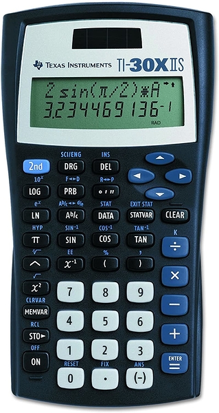 [3美國直購] Texas Instruments TI-30XIIS 黑色 科學函數計算機 TI-30X IIS 國家考試高考微積分計算器