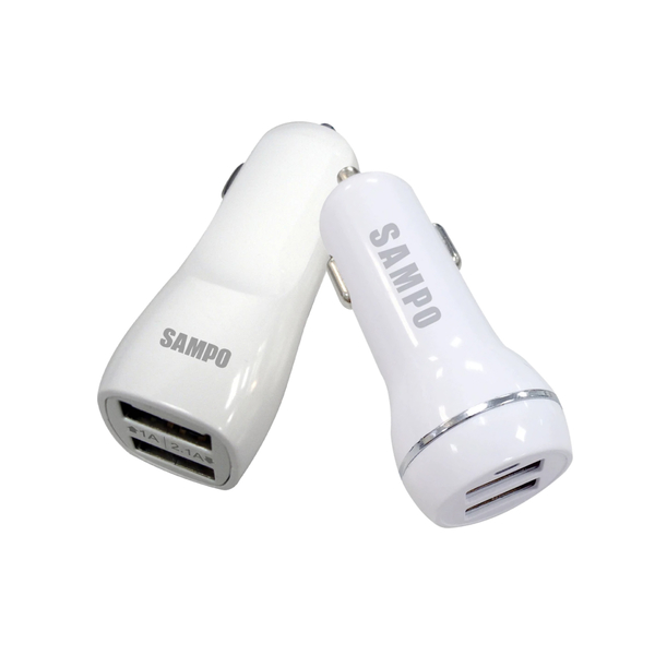 SAMPO 聲寶 雙USB 2.1A 車用充電器 車充 DQ-U1203CL product thumbnail 2