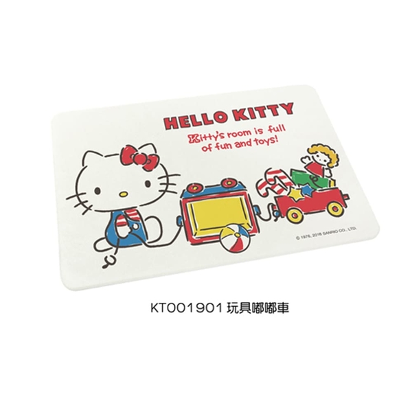 Sanrio 三麗鷗 凱蒂貓系列 珪藻土地墊 玩具嘟嘟車/玩具百變凱蒂/生活小事/滿滿熊熊 product thumbnail 2