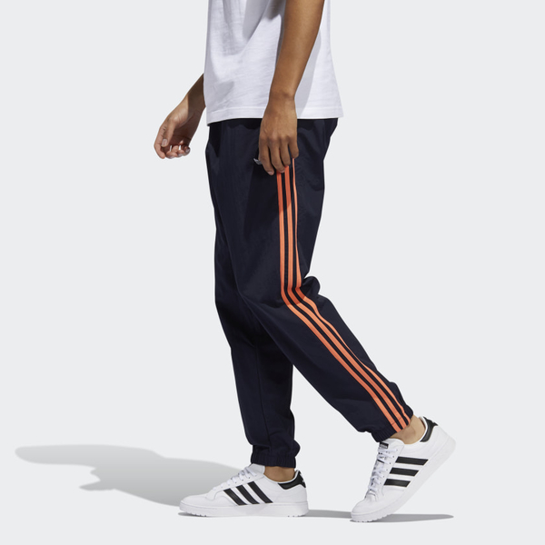 Adidas 3-Stripes Wind 男裝 長褲 休閒 縮口 拉鍊前袋 彈力褲口 深藍【運動世界】FM1533 product thumbnail 3
