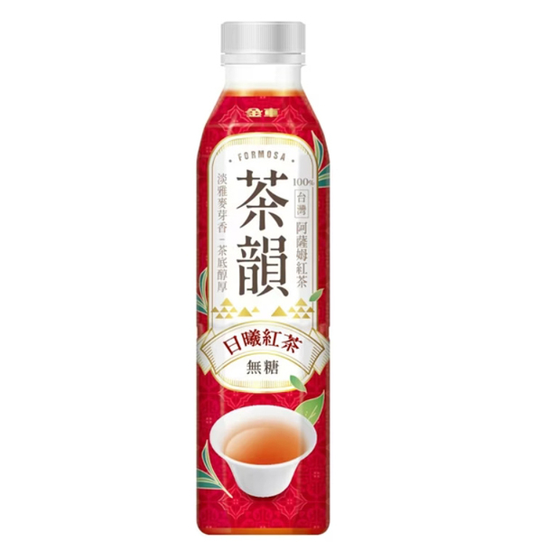 金車茶韻 日曦紅茶 無糖 580ml(1入)【康鄰超市】