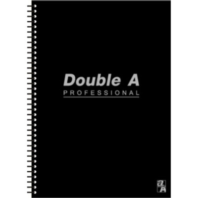 Double A DANB12171 B5 18K線圈活頁橫線筆記本/記事本 黑 50張入